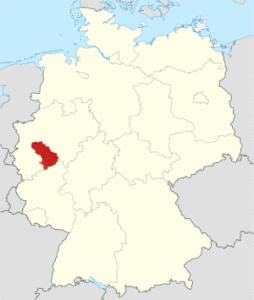 Lage des Bergischen Lands in Deutschland